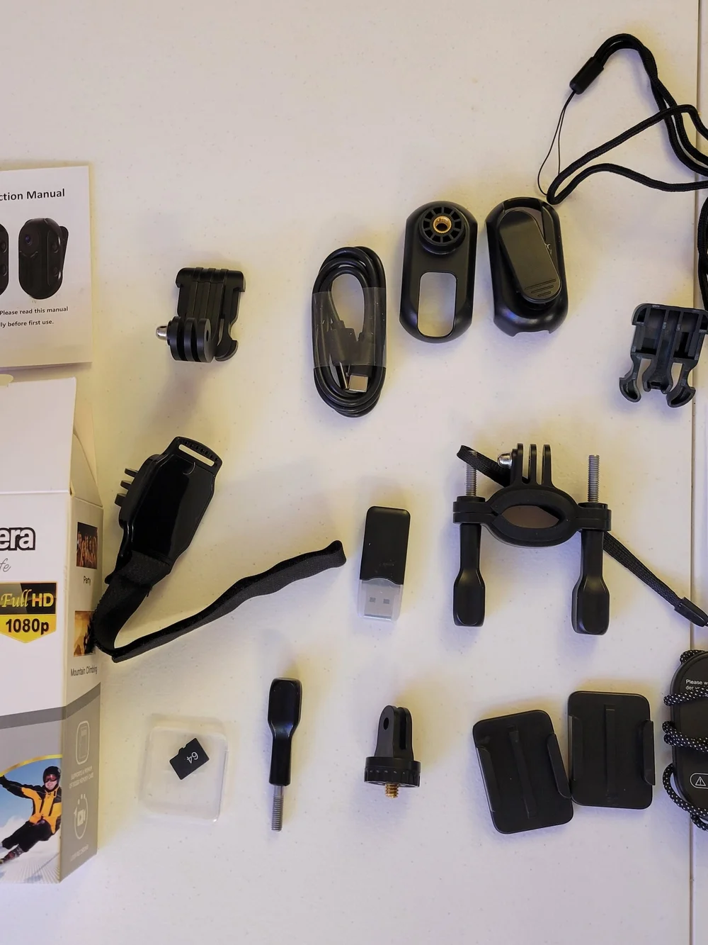 Sports Camera Full HD 1080p - Black